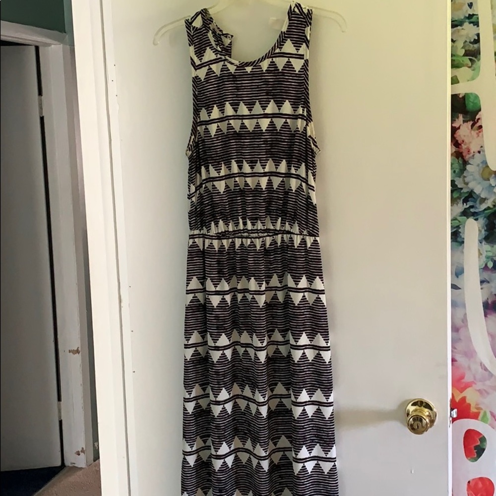 Black & White Maxi Dress